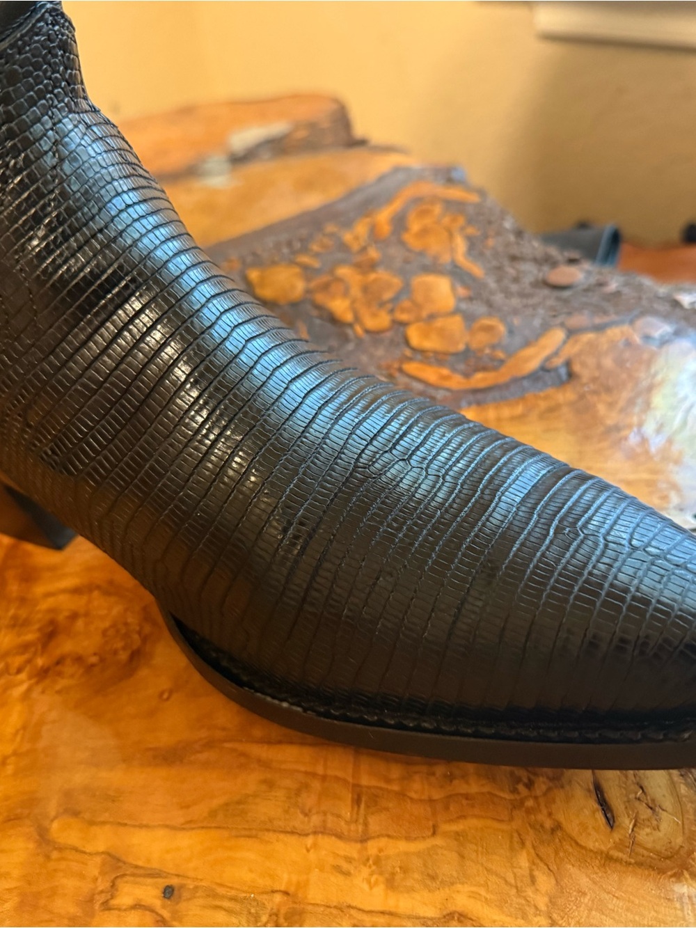 Tecovas Dakota genuine lizard booties - Picture 8 of 8